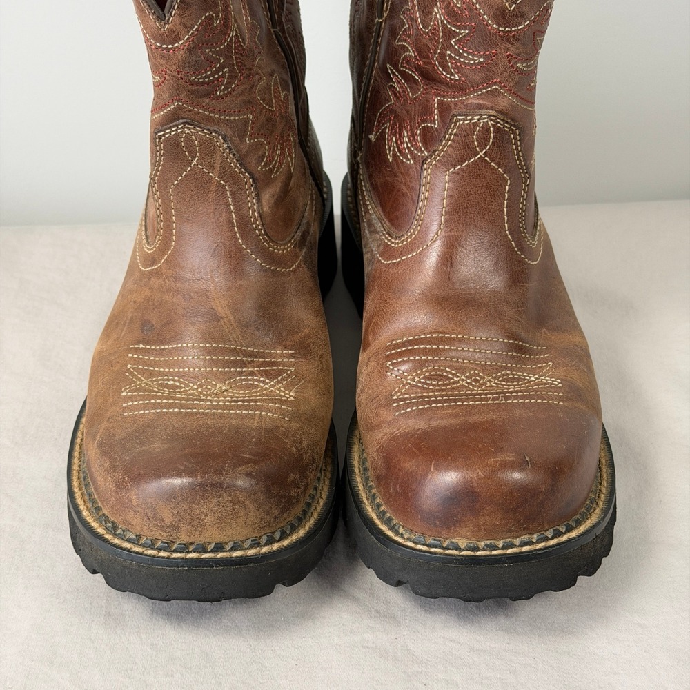 Ariat Fatbaby Heritage Brown Leather Western Boots 10001183 Womens 9B - Picture 15 of 16